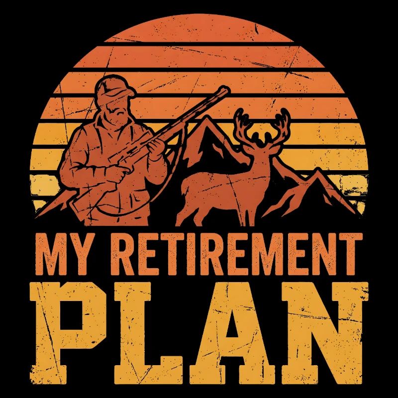 Mon plan de retraite Hunter Deer Mountains Vintage