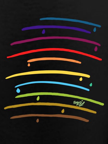 Rainbow arches with drops