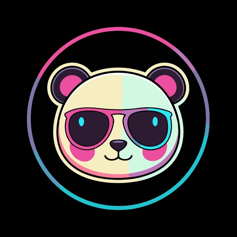Neon Panda Sunglasses