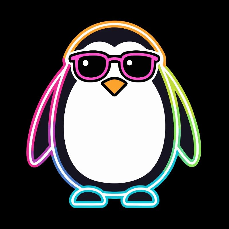 Penguin Neon Glasses