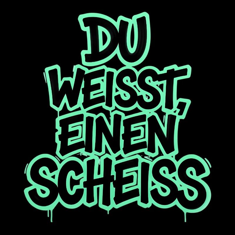 Du weißt, einen Scheiß Graffiti