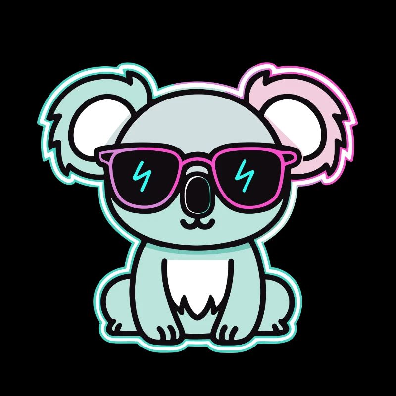 Koala-Neonbrillen