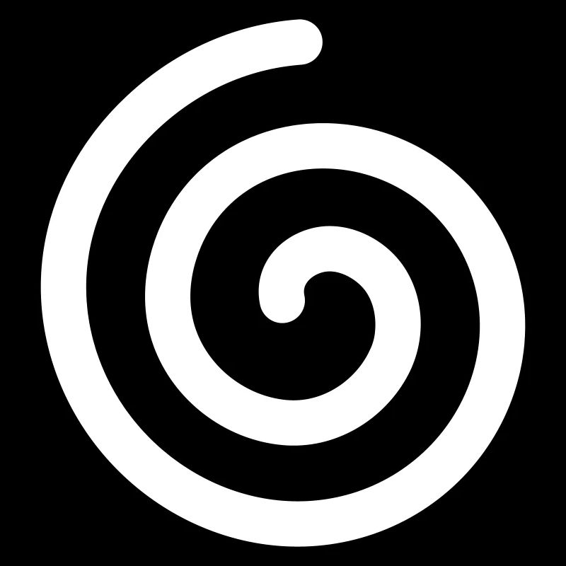 Spirale – Minimalistisches Symbol Design