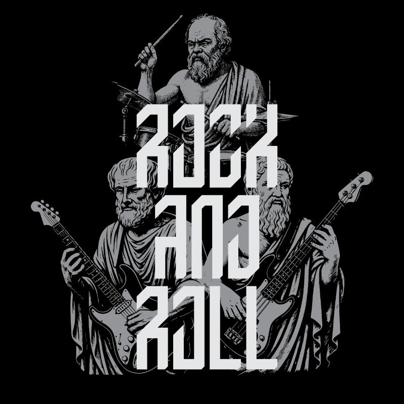 Classic Rock 'n' Roll antike Philosophenband T-S