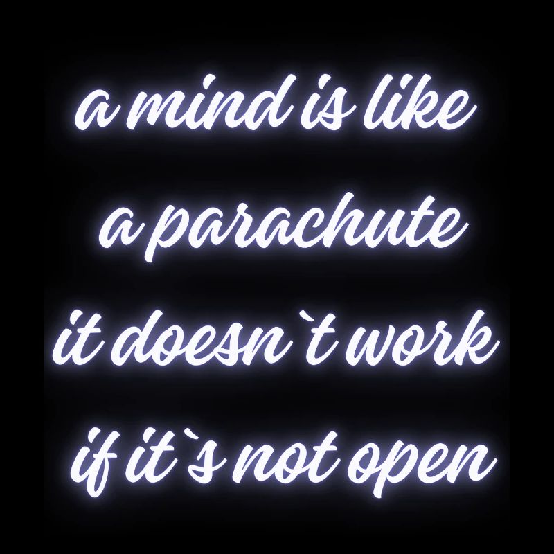 Open Mind Parachute Zitat