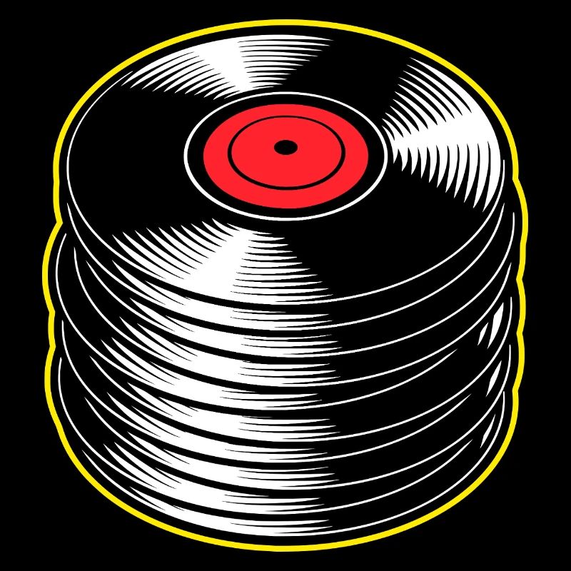 Vinyl Albums Stack