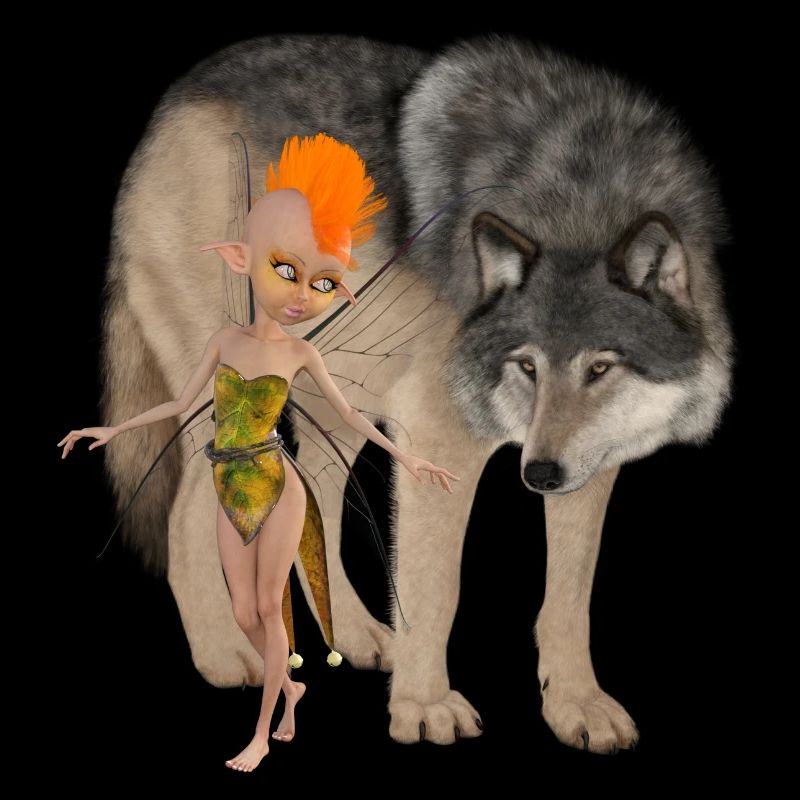 Deux amis improbables la fée et le loup