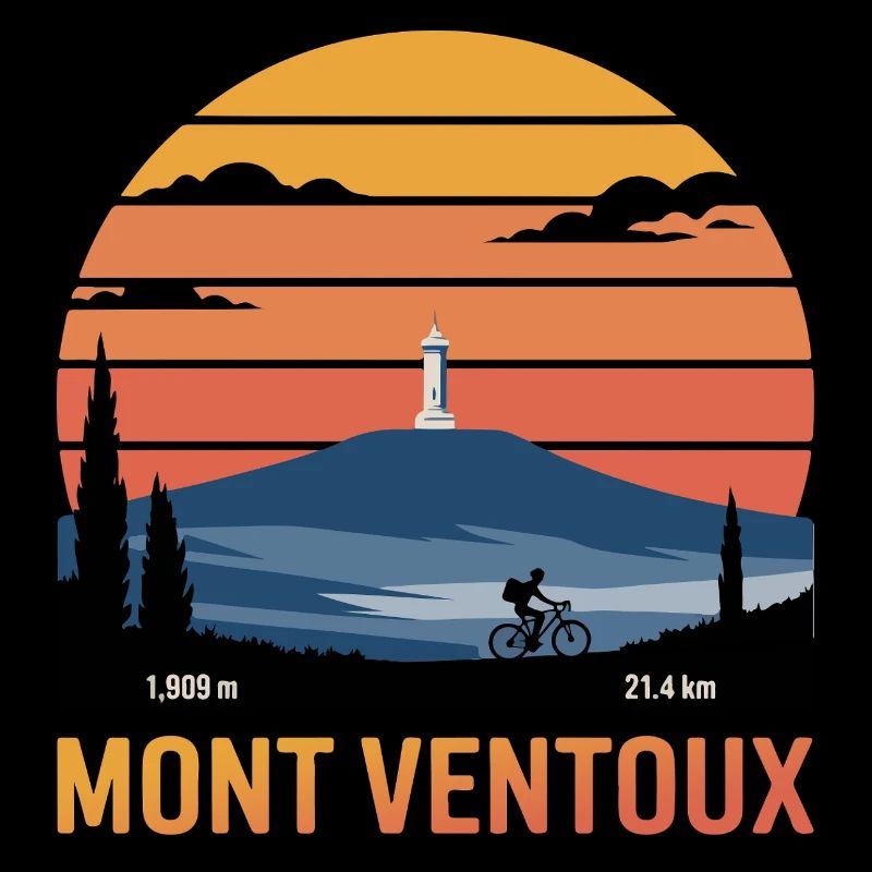 Mont Ventoux Iconic Cycling Print