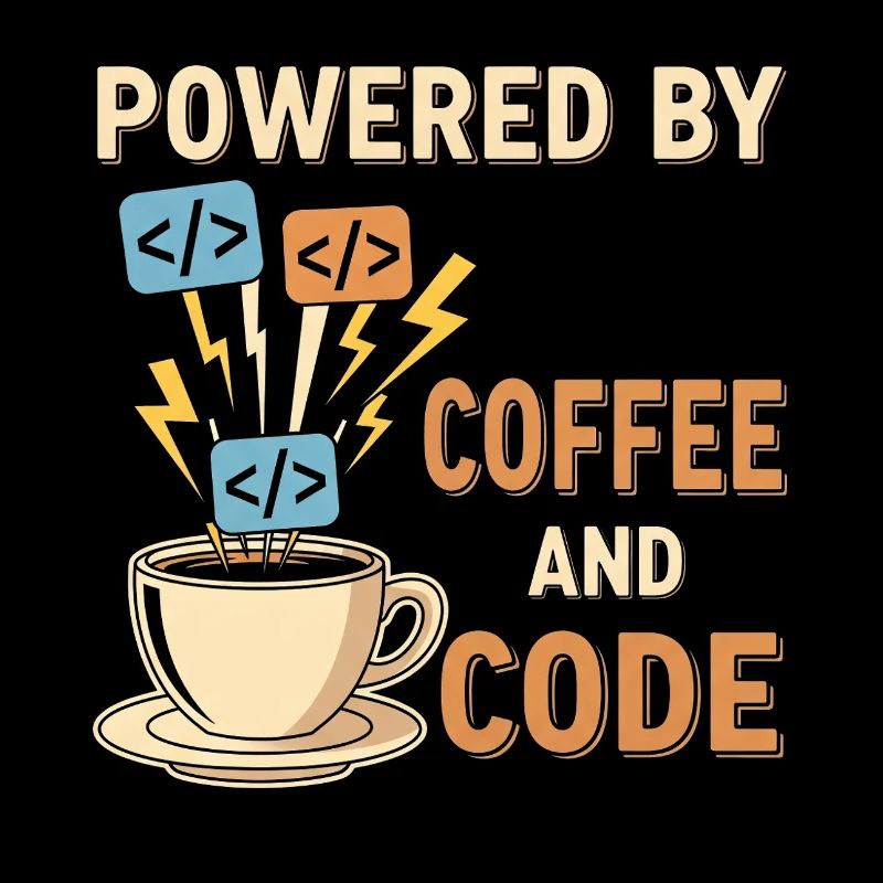 Programmer Coffee Motif Design