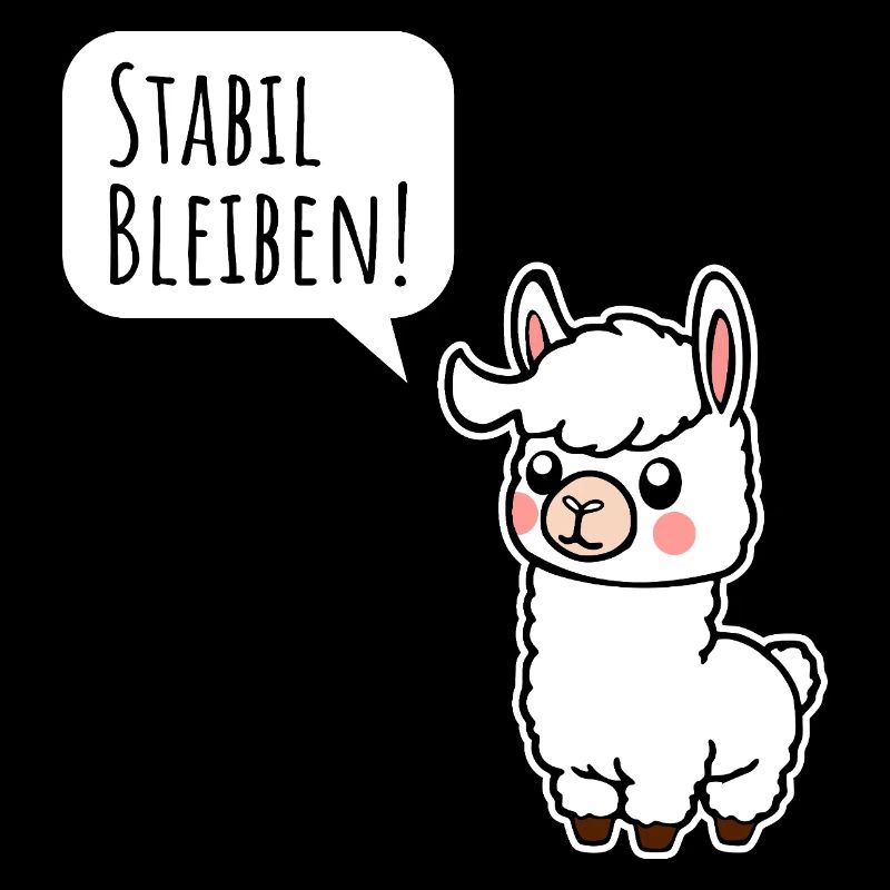 Le petit lama reste stable ! Reste stable aussi !