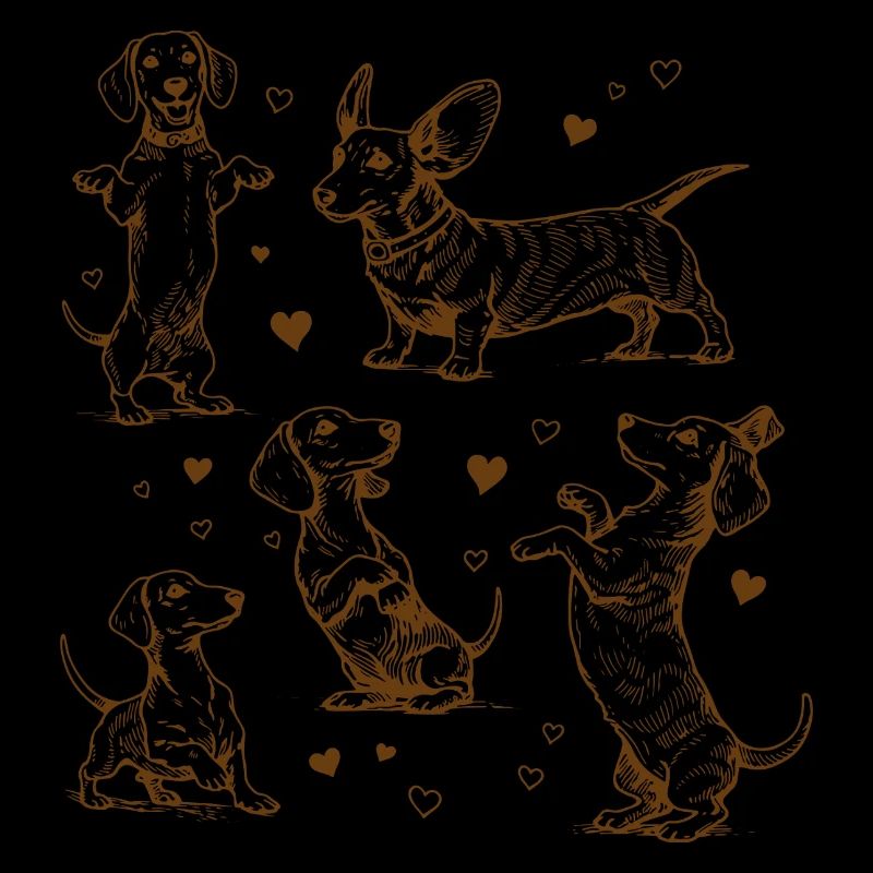 Teckel Teckel Chiens Teckels Teckel Chien teckel Teckel