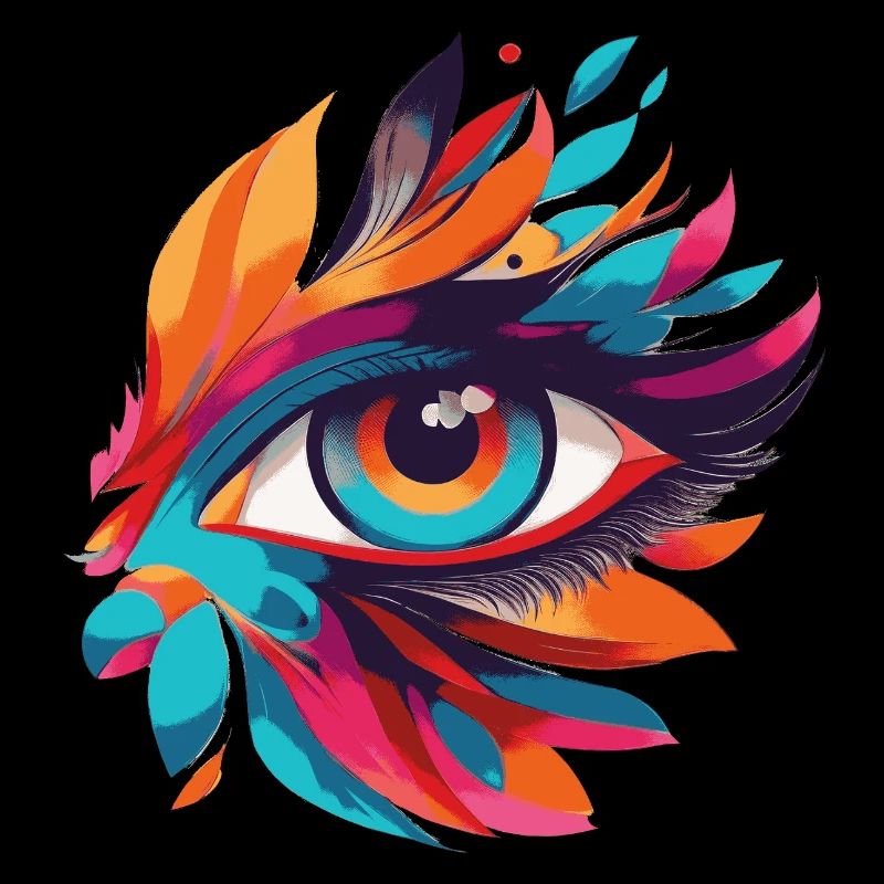 Color Eye Leaf Fire Pattern