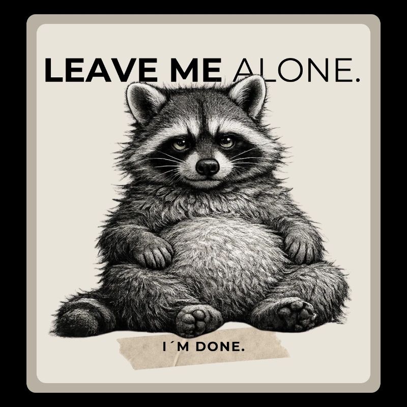 Leave Me Alone Raccoon Meme