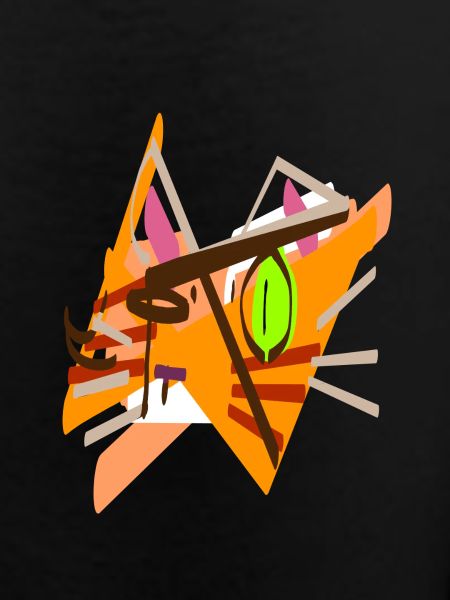 funny kitten abstract