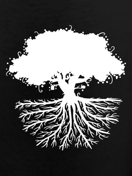 tree roots white