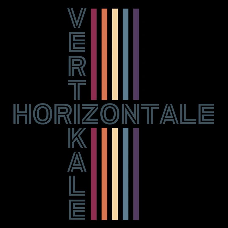 Horizontal Vertical Retro Vintage