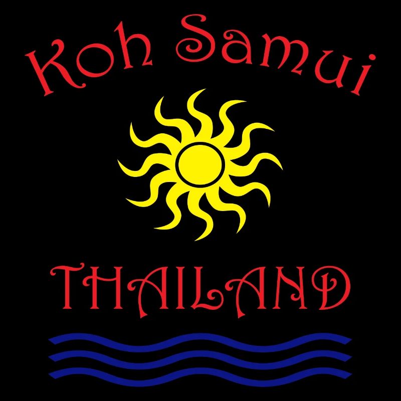 Conception du soleil et des vagues de Koh Samui