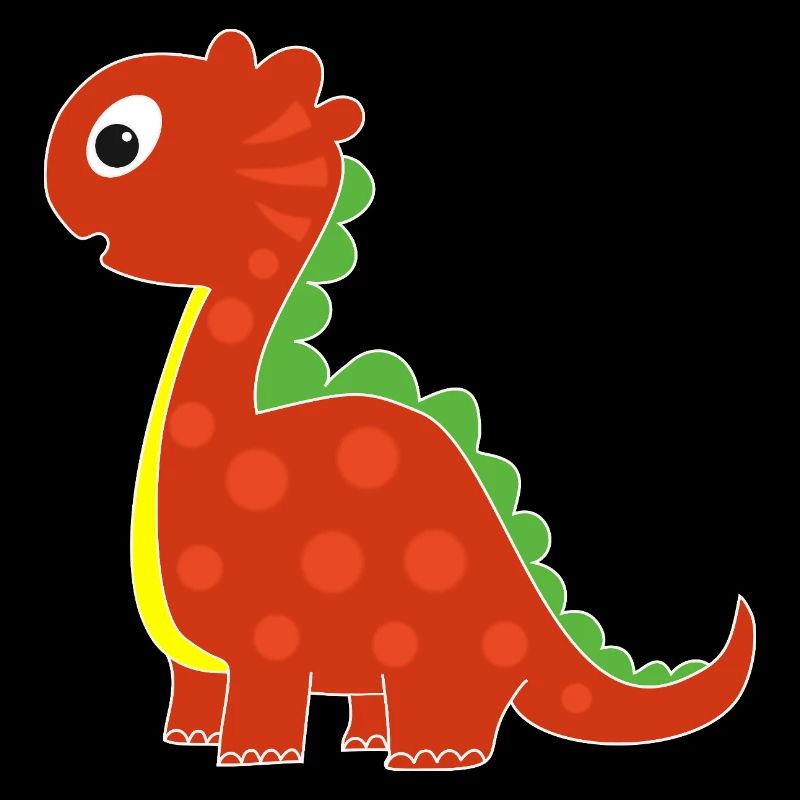 Drôle de dinosaure avec des points