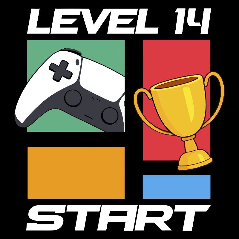 Level 14 Start Gaming Victory 14th Birthday