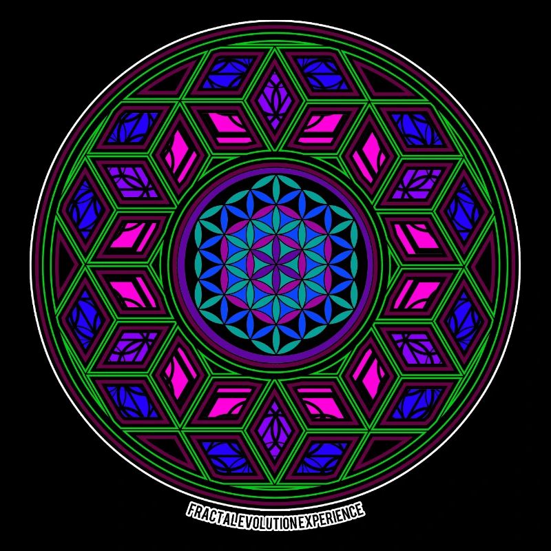 Fractal Evolution Experience Kaleidoscope Mandala