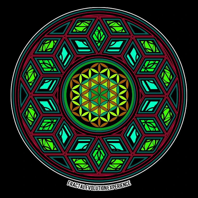 Fractal Evolution Kaleidoscope Mandala Pattern Yoga