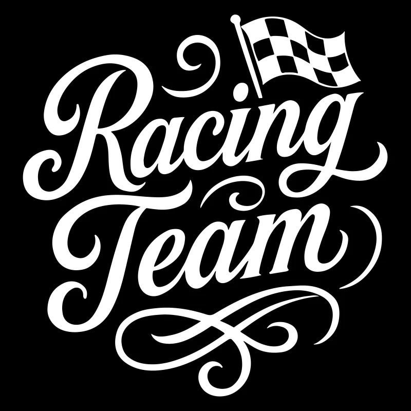 Drapeau de course de l’équipe de course