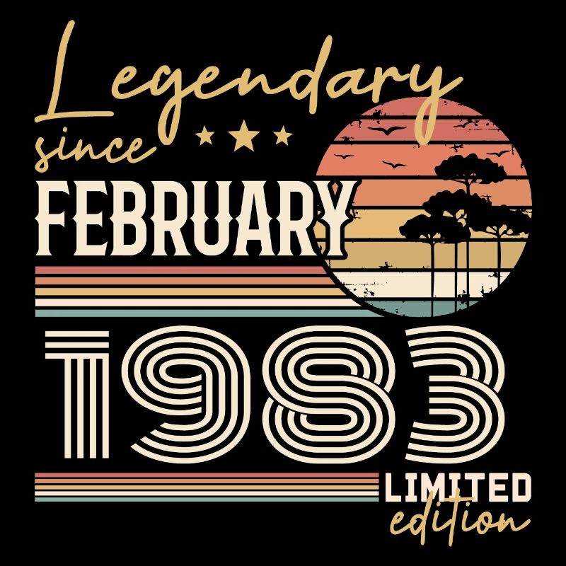Février 1983 anniversaire 1983 légendes Février