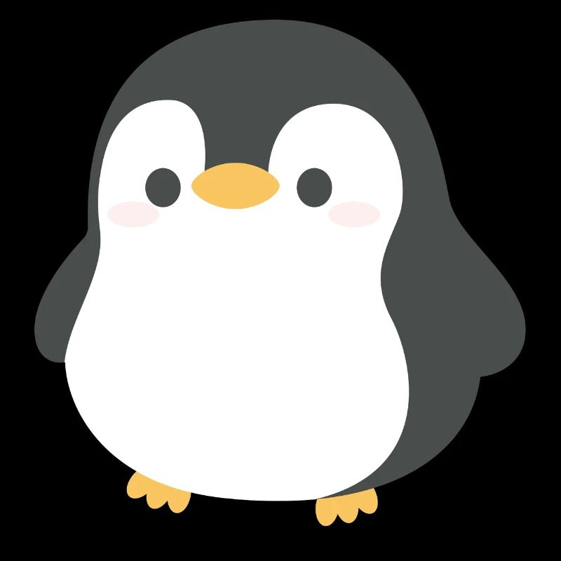 Chibi Penguin Silhouette