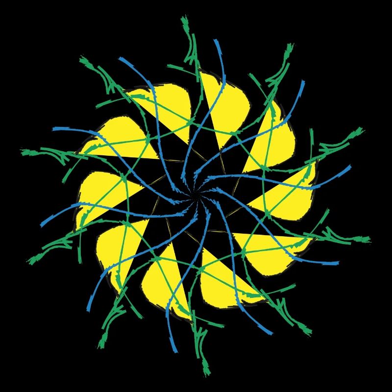 Random patterns circled