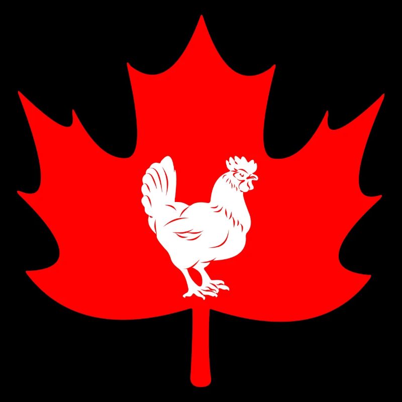Canada maple leaf chicken logo