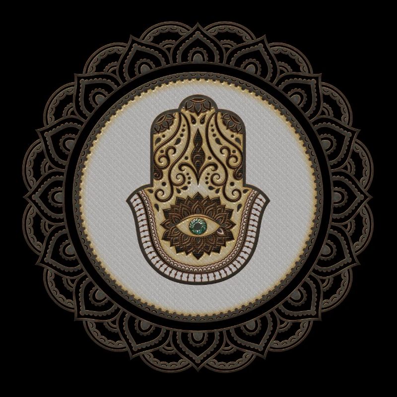 Elegant hamsa hand