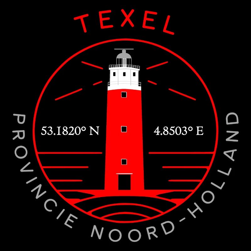 Texel Lighthouse Coordinates Shirt