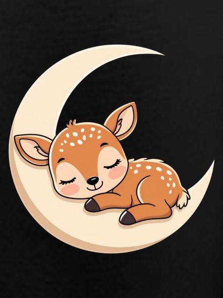 Moon Rest Fawn Sleeping