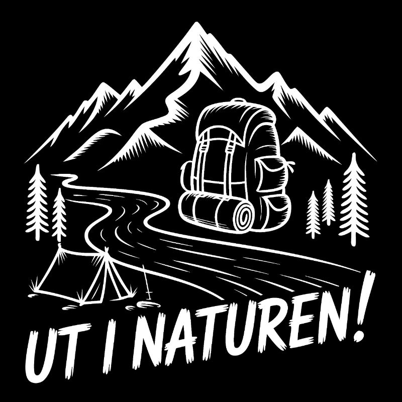 Hiking in nature with a backpack