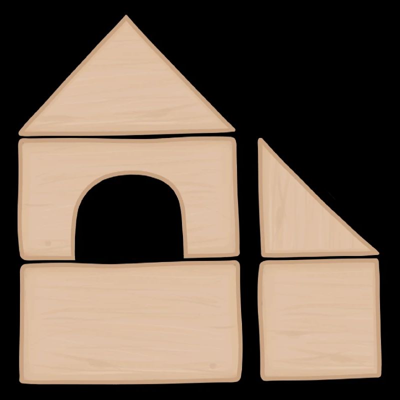 Modèle de construction de maisons en blocs de construction en bois