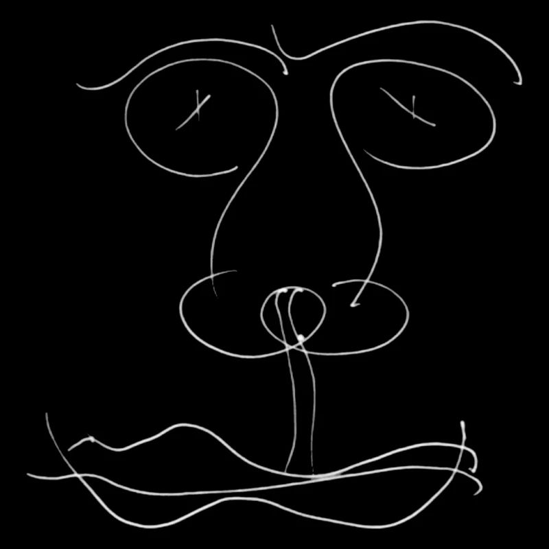 Minimalist Head Drawing