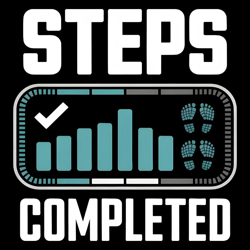 Steps Completed 10000 Schritte