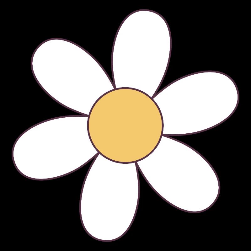 Joyeuse fleur de dessin animé Daisy