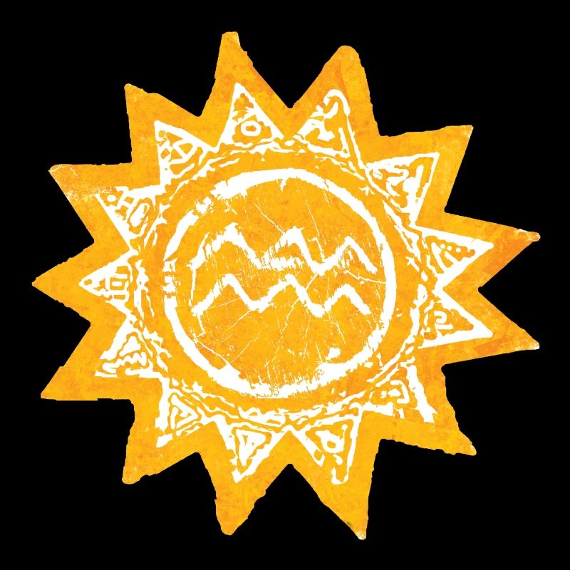 Design abstrait du soleil dans les tons de jaune de Majorque