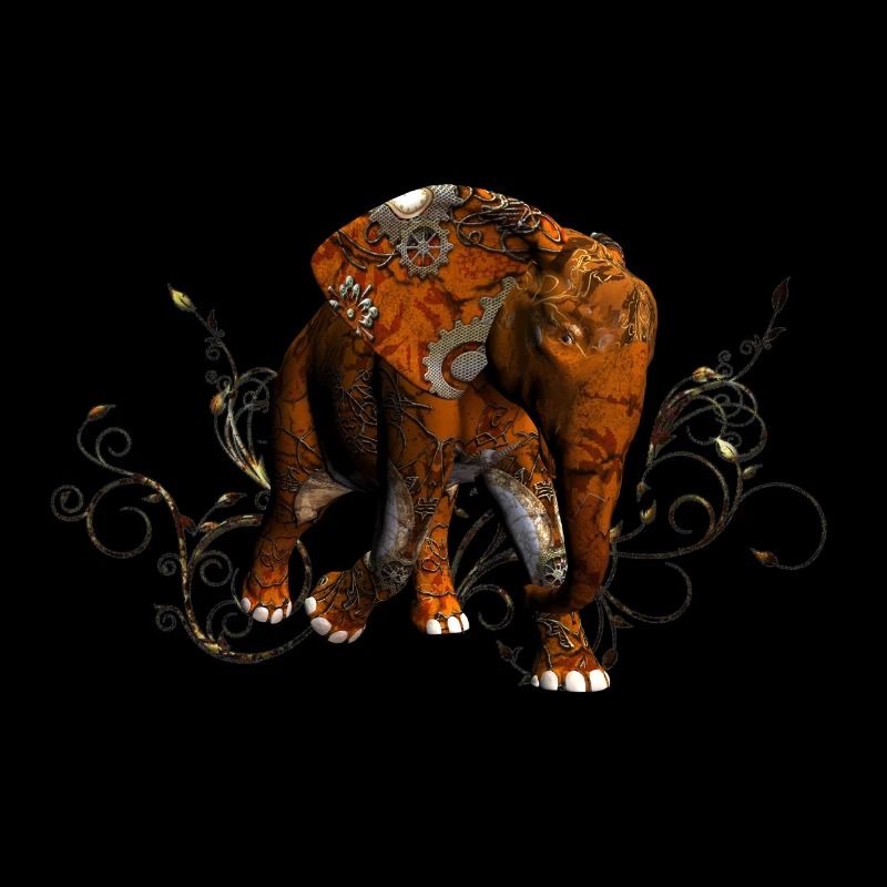 Stunning steampunk elephant