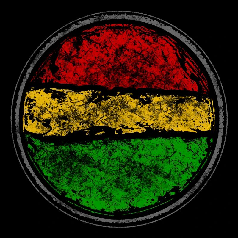 Conception abstraite de drapeau reggae rétro