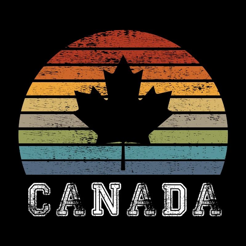 Conception / cadeau de feuille d'érable vintage du Canada