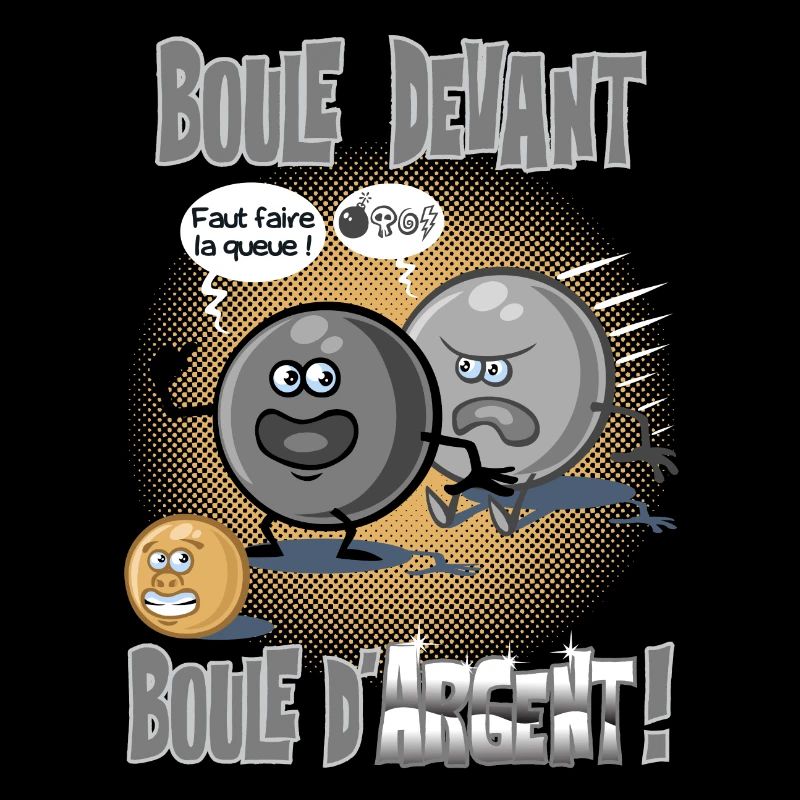Boule devant boule d'argent