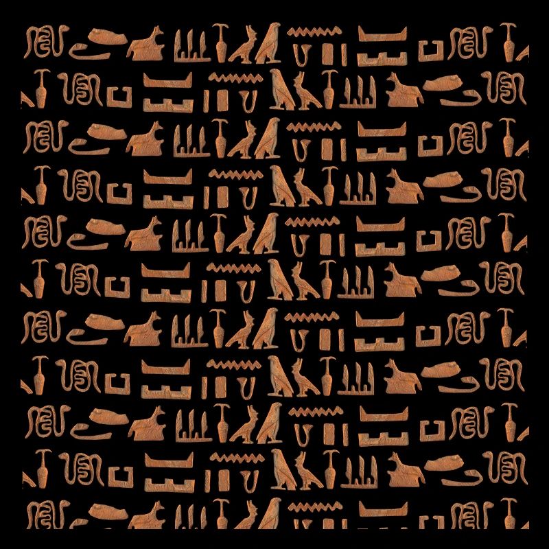Ancient Egypt, hieroglyphic pattern, gift idea