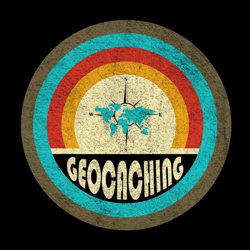 Design vintage de géocaching