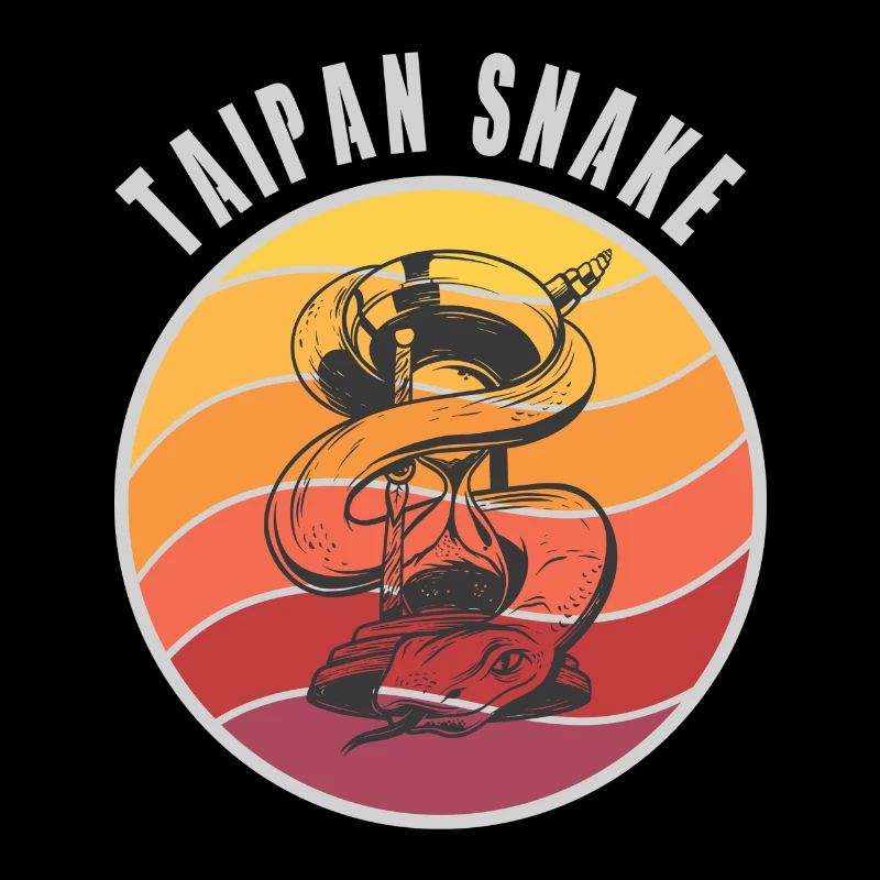 Conception de serpents Taipan / Idée cadeau