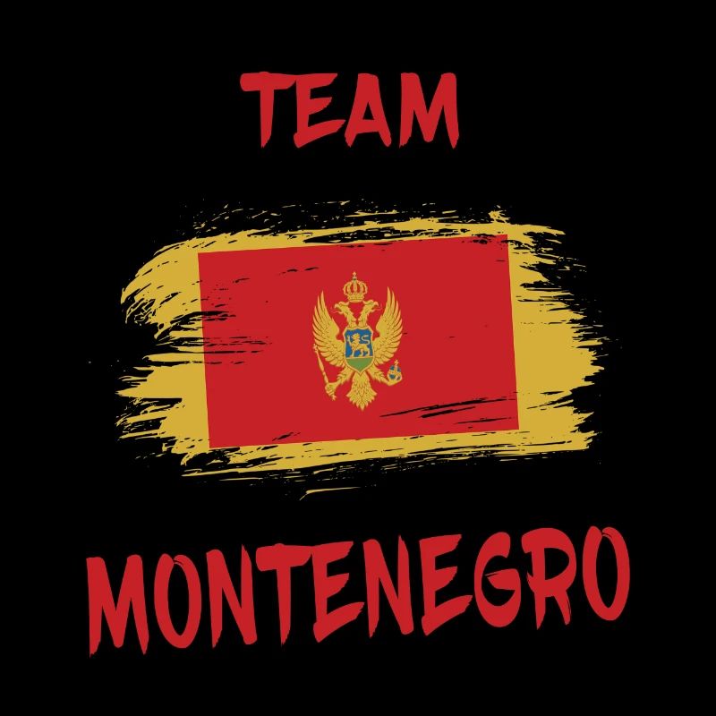 Drapeaux Team Montenegro design/idée cadeau