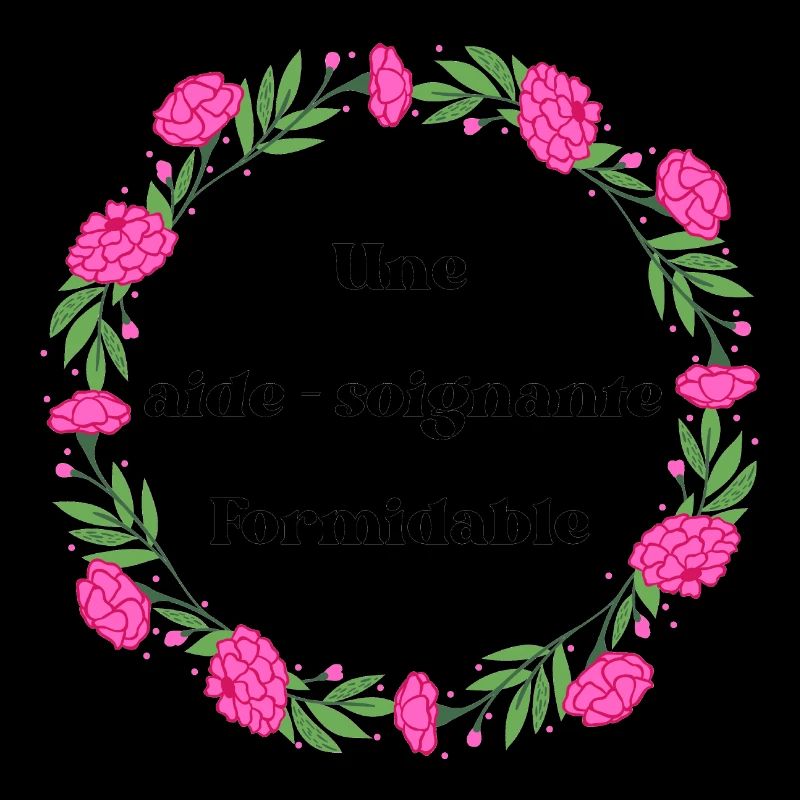 Une aide soignante formidable - couronne de fleurs