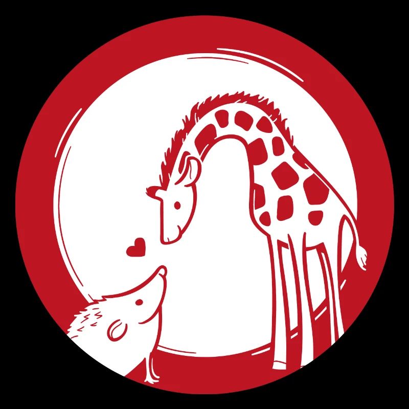 Amour de girafe et hérisson