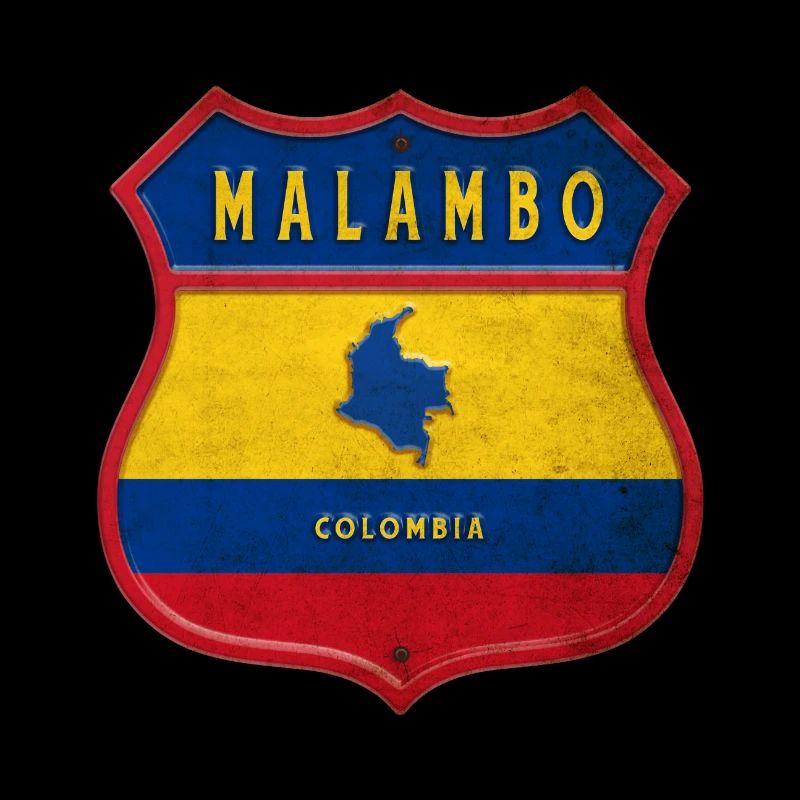 Malambo Colombia crest design